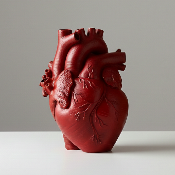 EcoHeart Shaped Vase – Bamboo & Wood Decorative Flower Vase