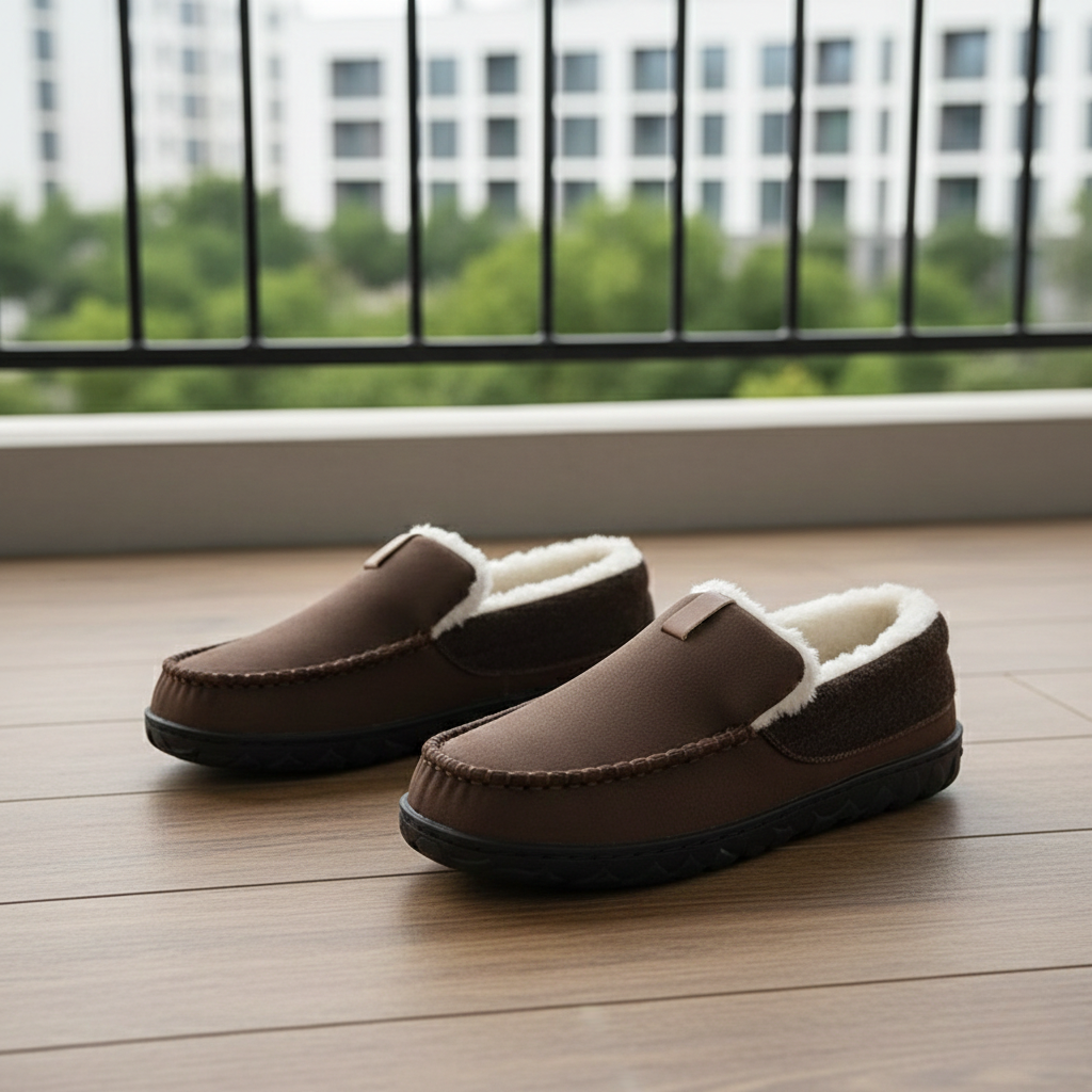 TerraWool Home Loafers – Cozy Natural Material Indoor Slippers