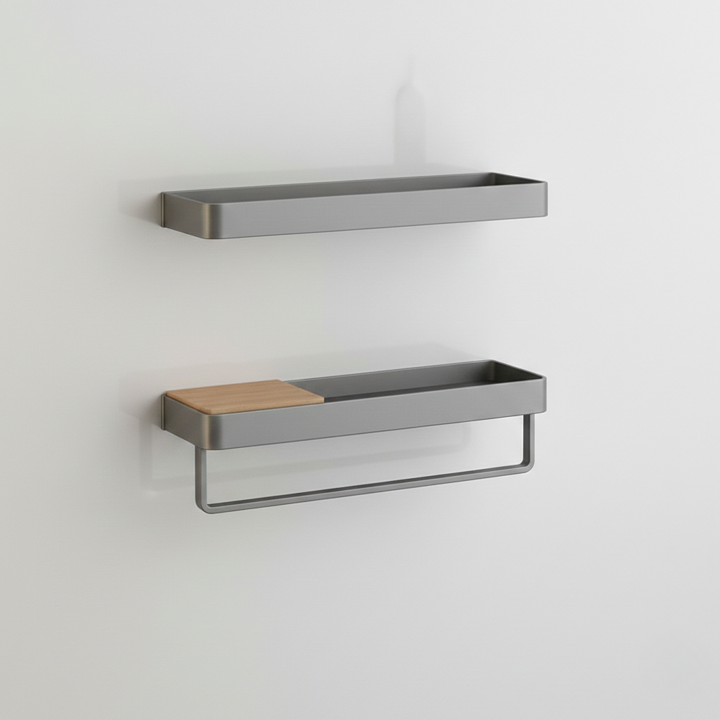 AquaShelf Elegant Wall Shelf - Durable for an Organized Bathroom Interior