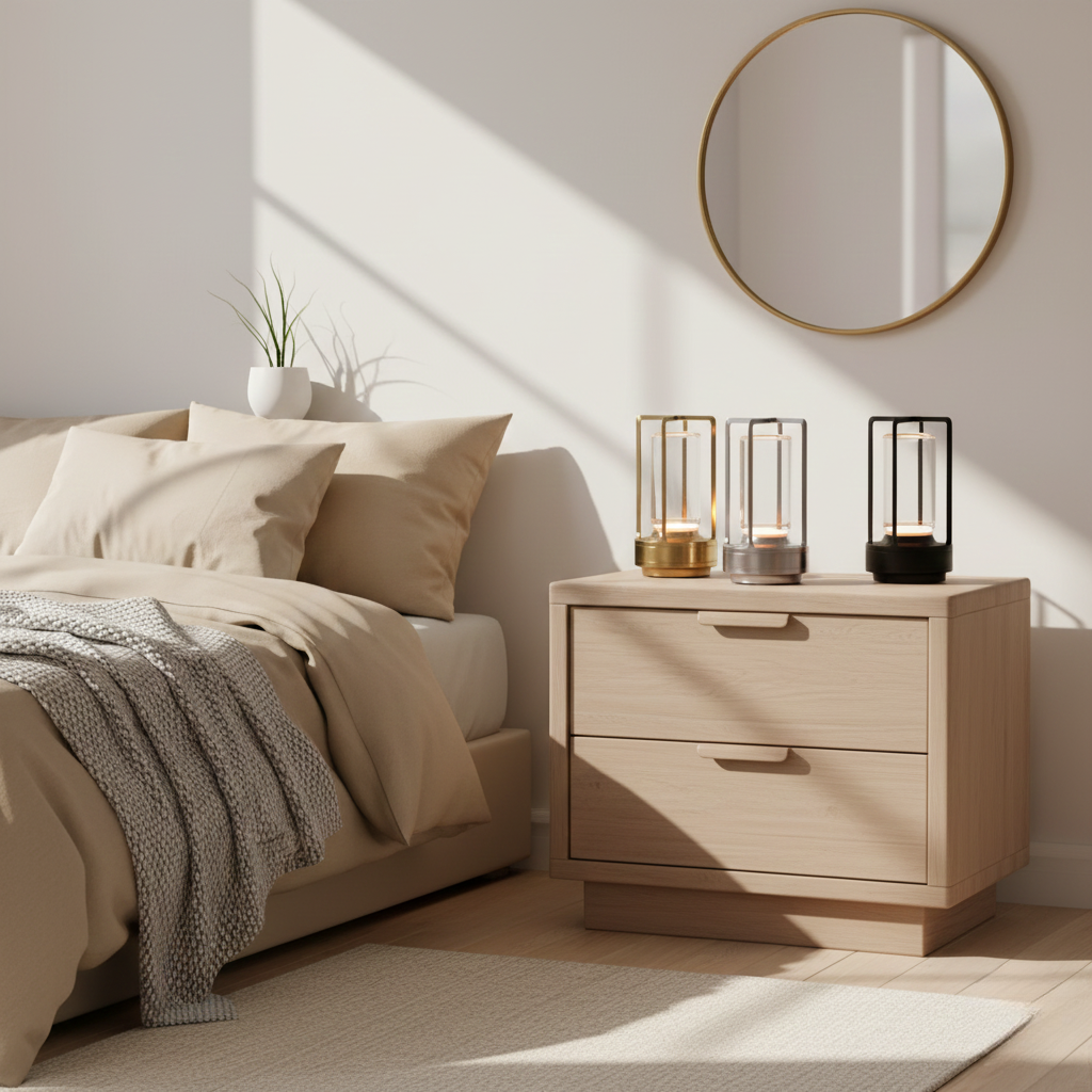 Casa Nordic Crystal Lantern | Minimalist Metal Frame