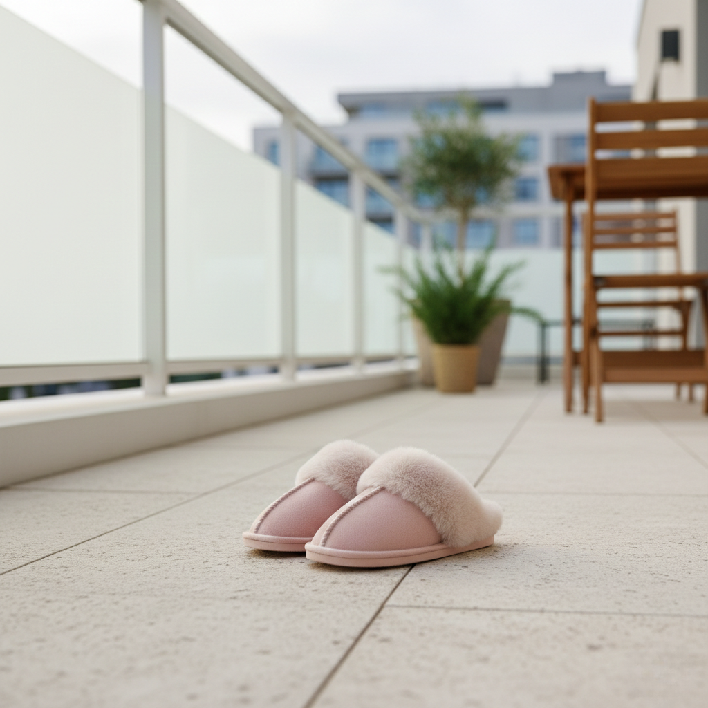 Nordic Comfy Slippers - Faux Fur Rubber Sole for Women