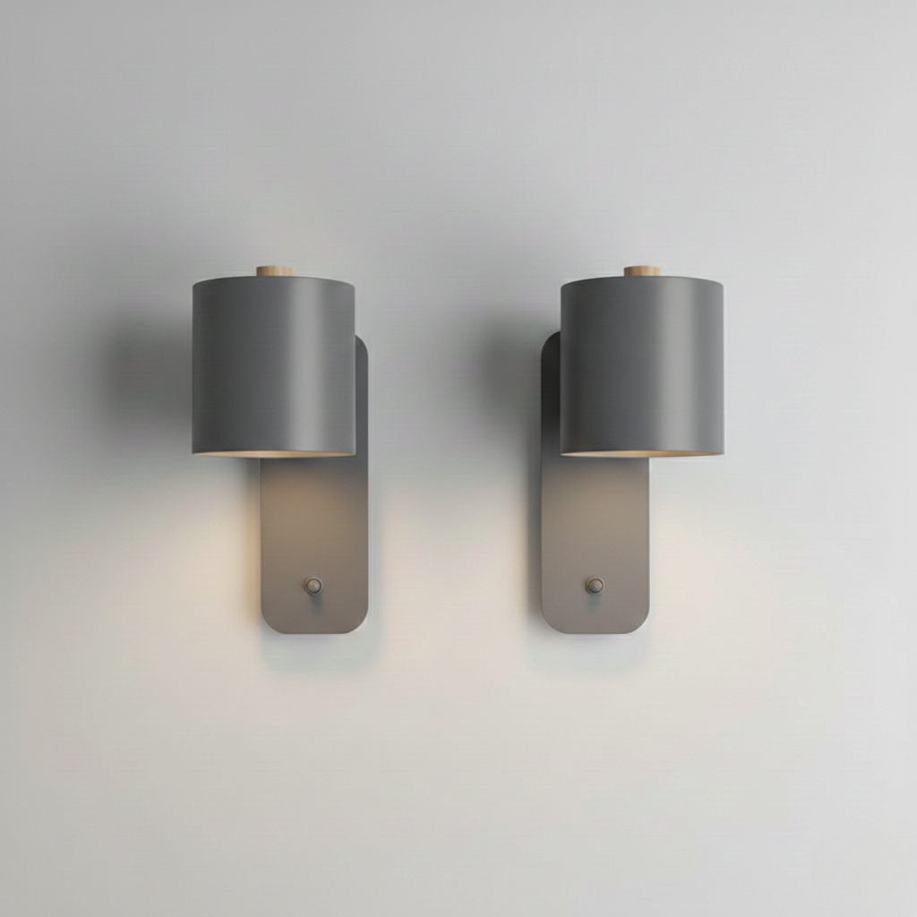 Led Wall Light With Switch - Modern Metal Design for Wall