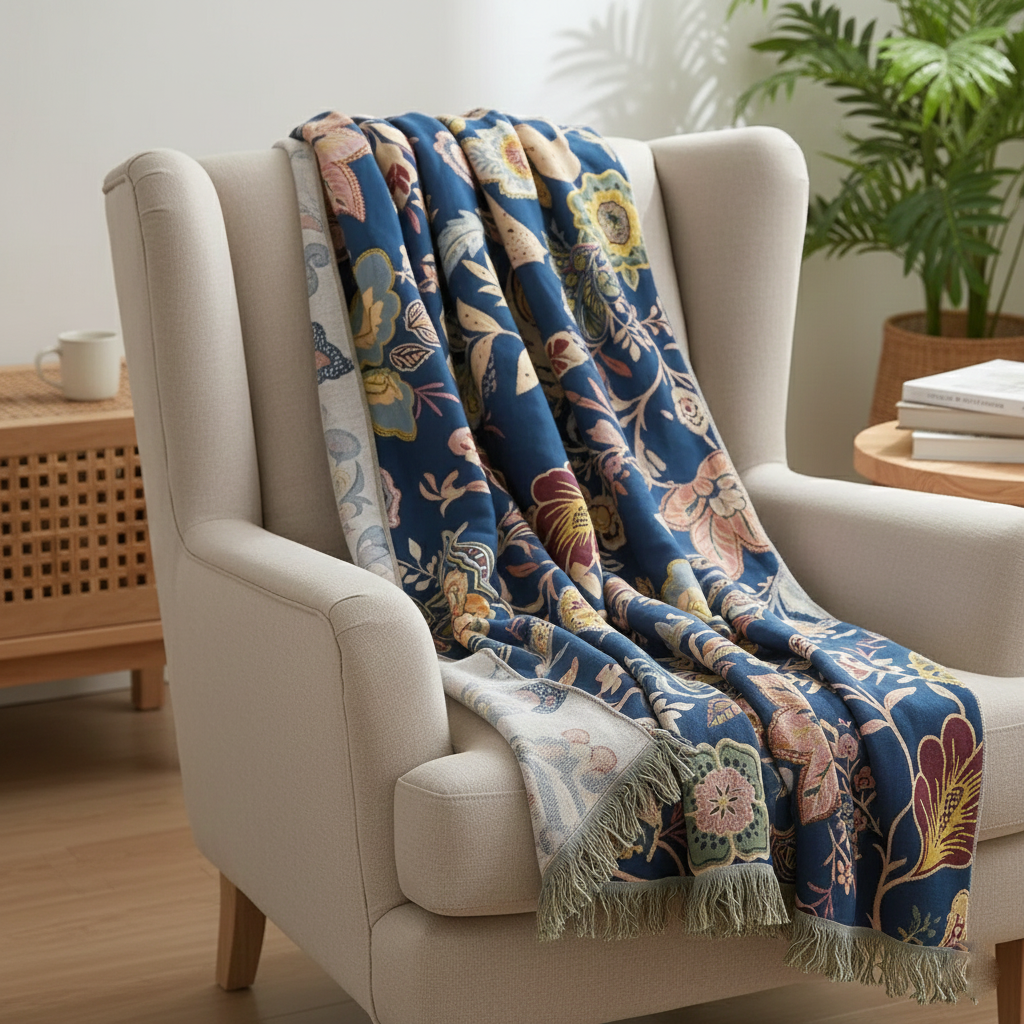 Floral Blanket | Rustic Artistic Design