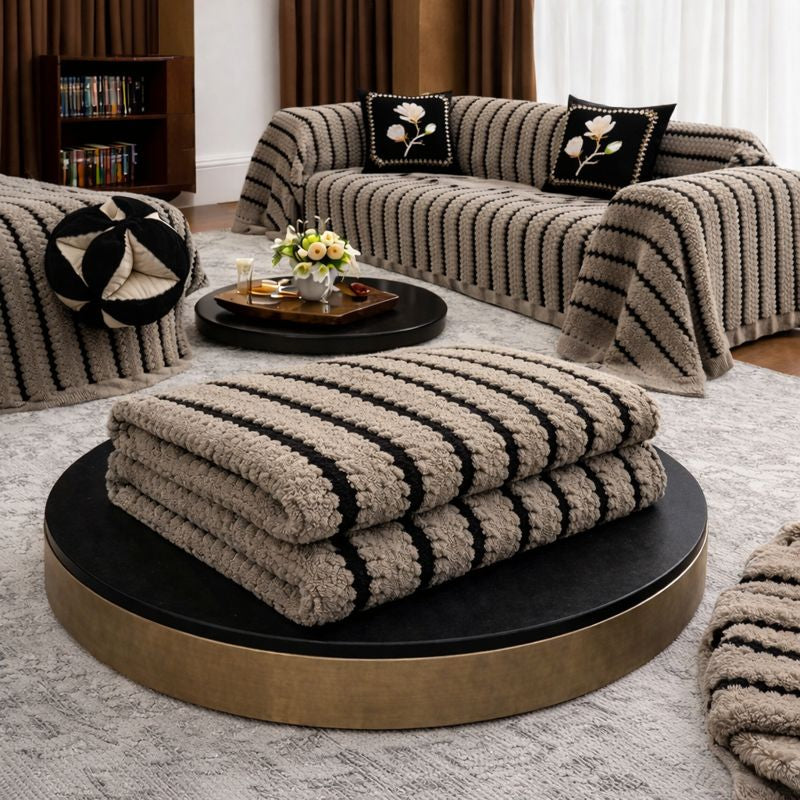 Plush Tufted Stretch Sofa Cover – Heritage, Machine-Washable & Protective