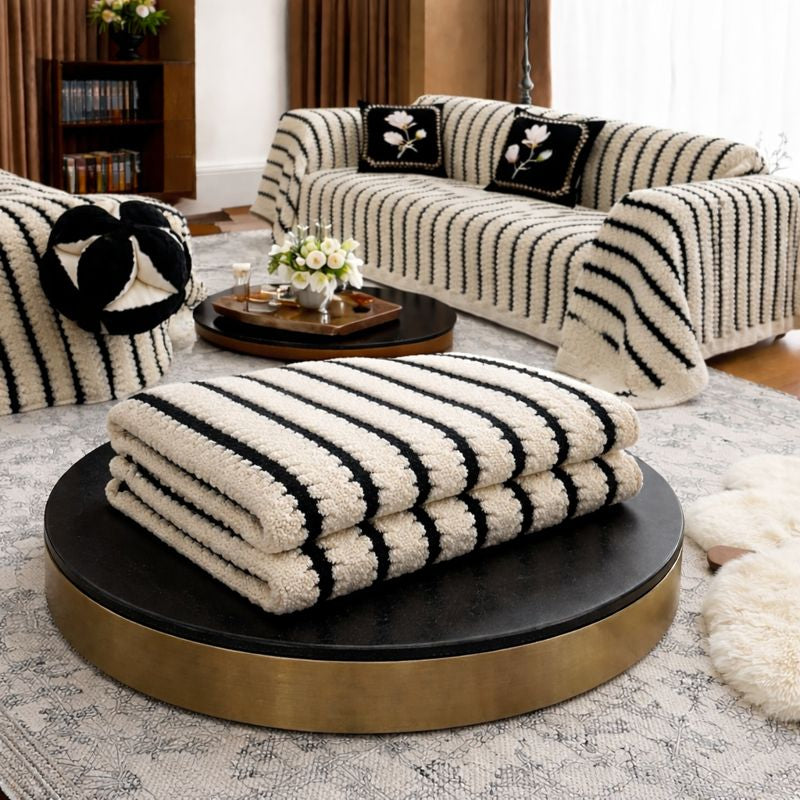 Plush Tufted Stretch Sofa Cover – Heritage, Machine-Washable & Protective