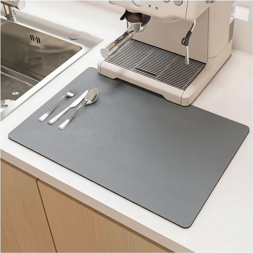 Kitchen Dish Mat - Absorbent & Quick Dry