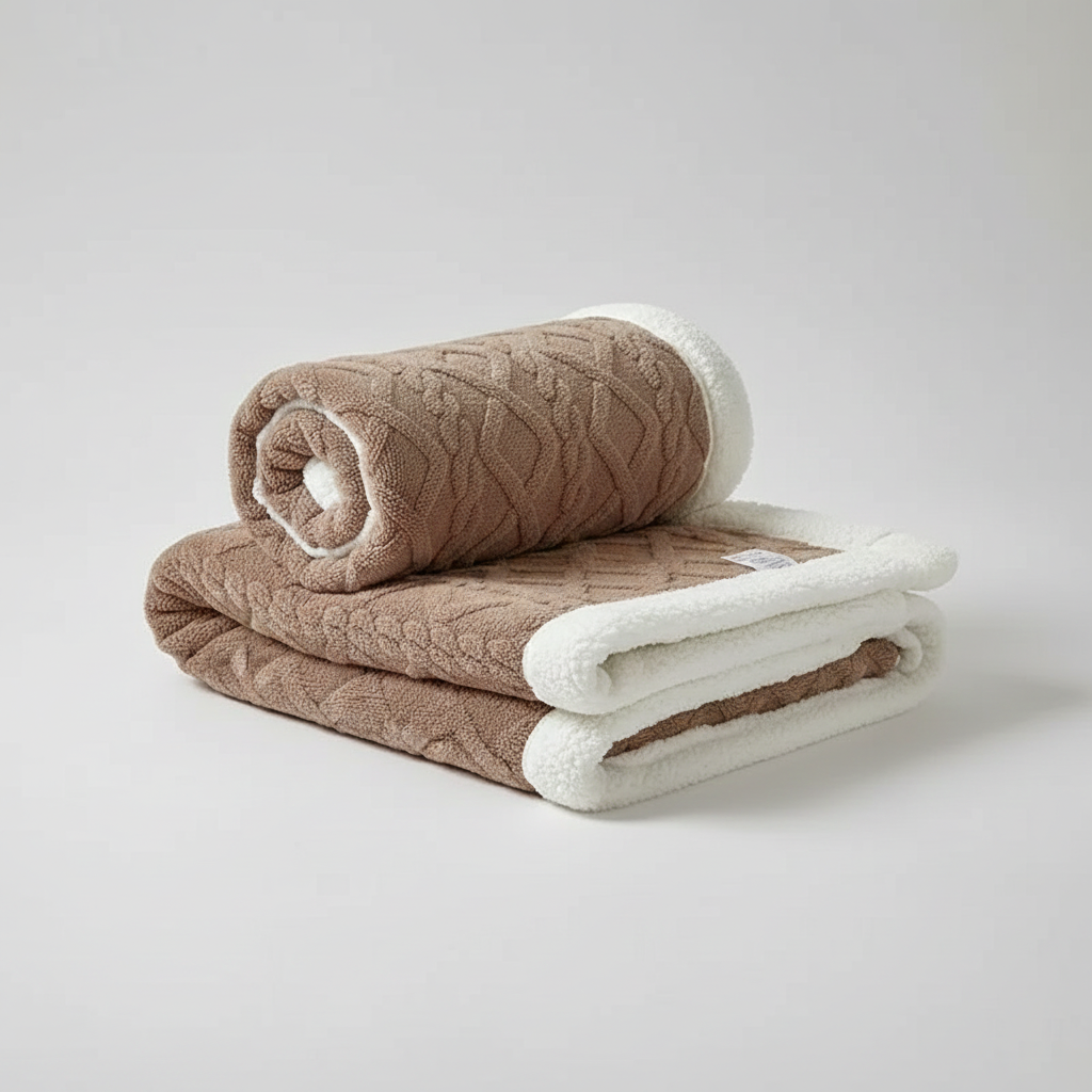 Reversible Brushed Fleece | Plush Snuggle Blanket