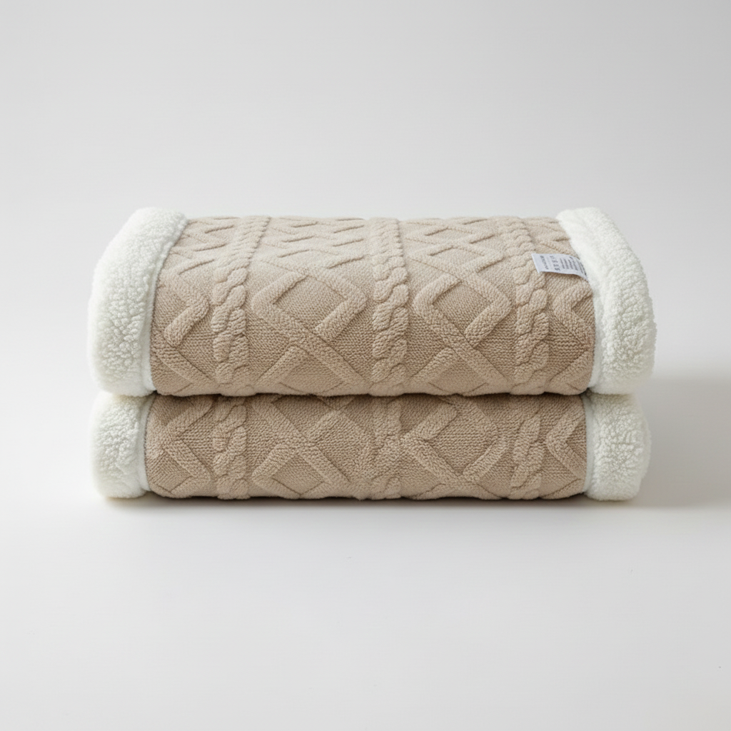 Reversible Brushed Fleece | Plush Snuggle Blanket