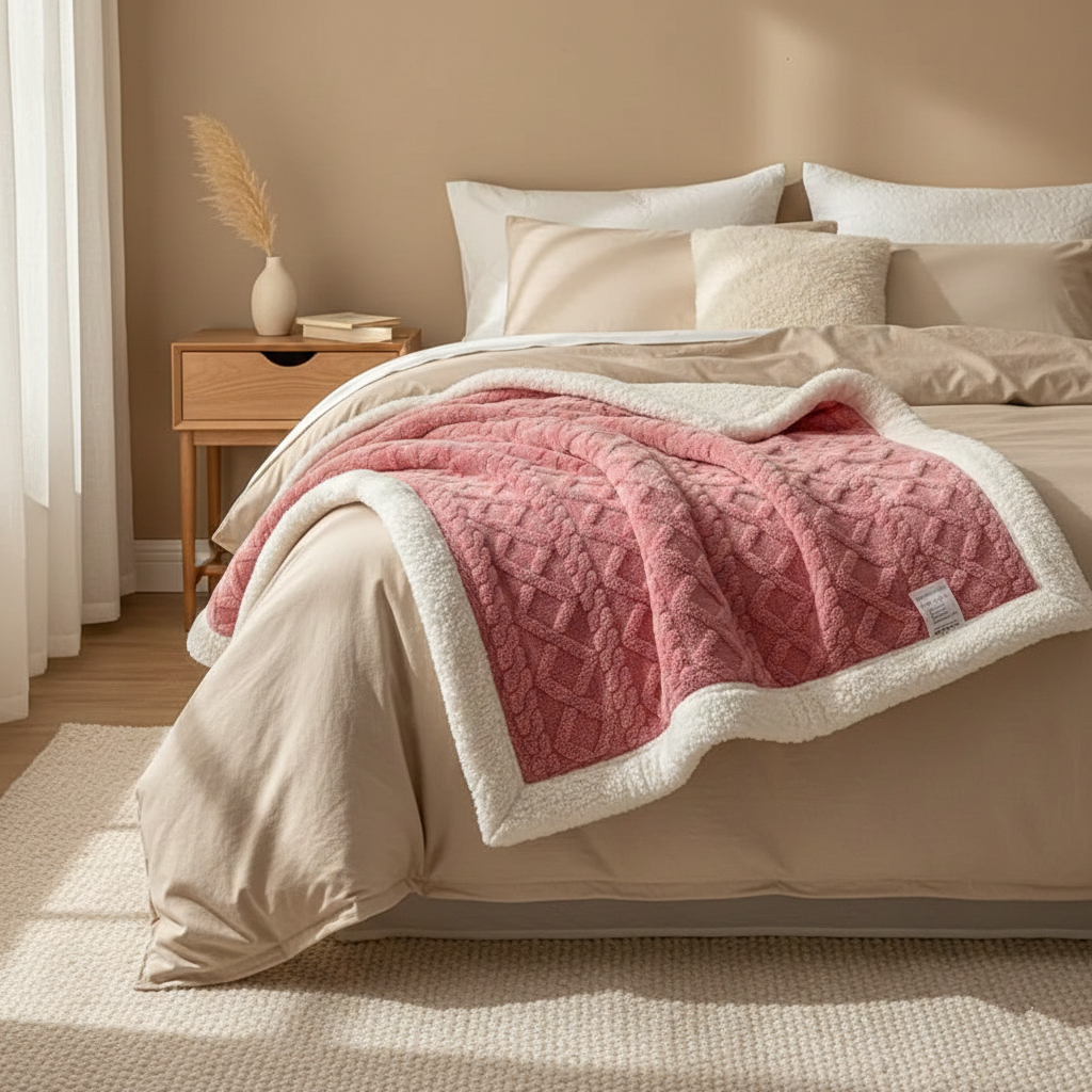 Reversible Brushed Fleece | Plush Snuggle Blanket