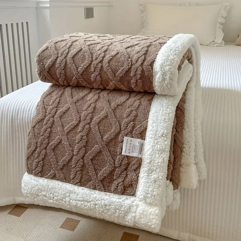 Reversible Brushed Fleece | Plush Snuggle Blanket