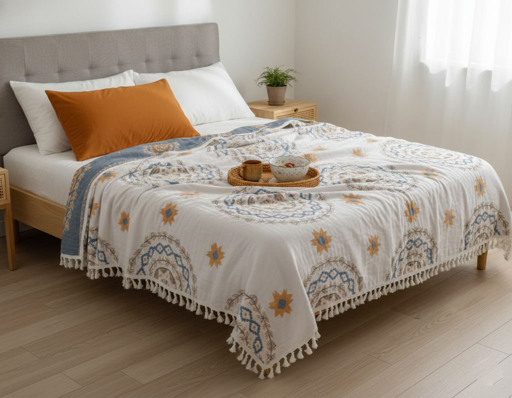 Serene Mandala | Throw Blanket