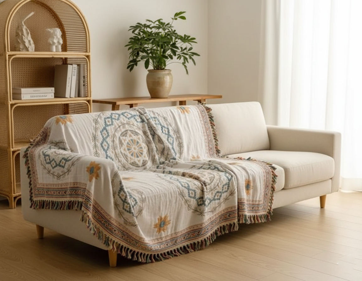 Serene Mandala | Throw Blanket