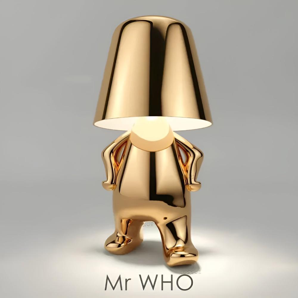 Thinker Table Lamp – USB Rechargeable Metal Base Lamp
