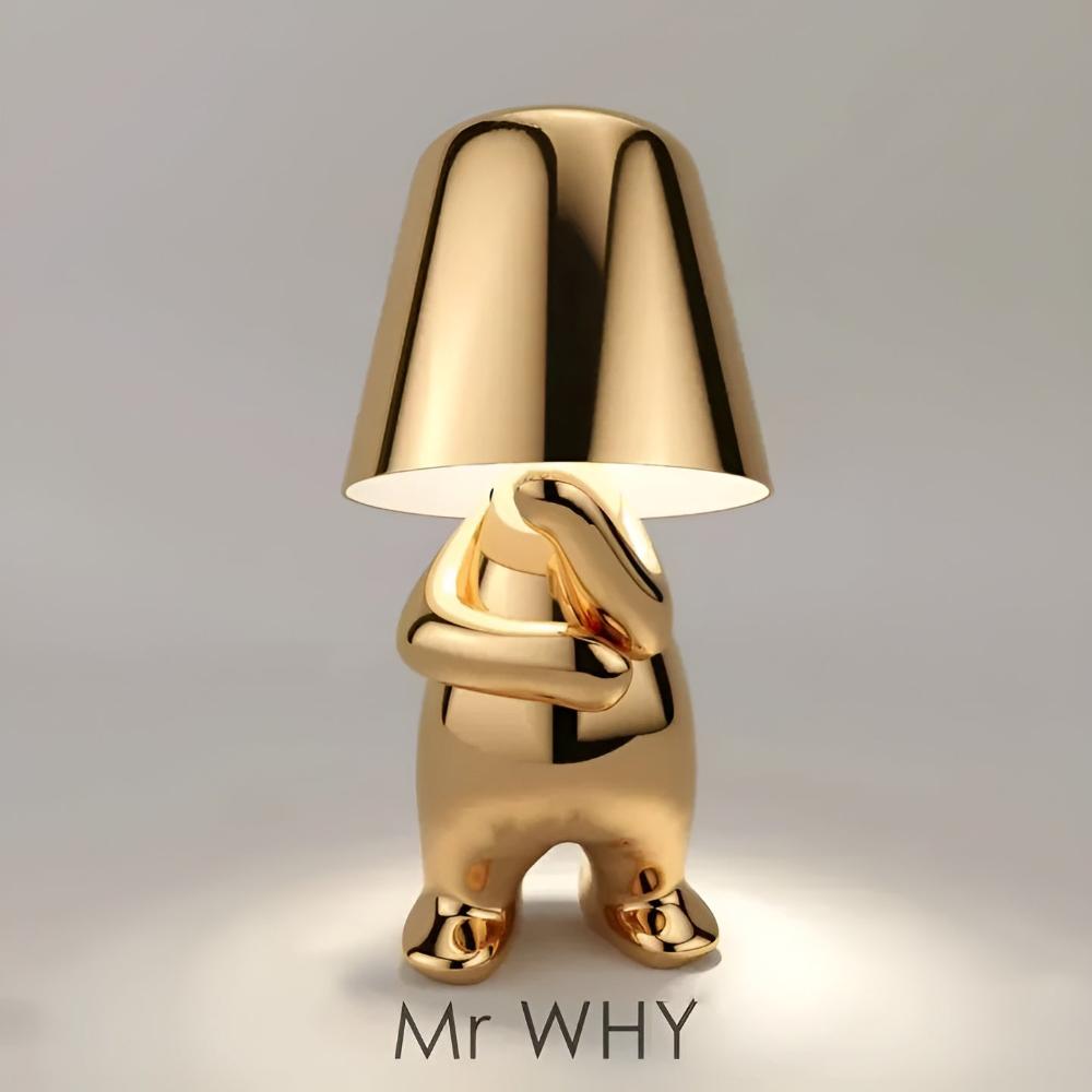 Thinker Table Lamp – USB Rechargeable Metal Base Lamp